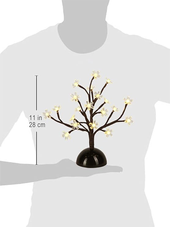 12IN Lighted Cherry Blossom Tree Lamp, Warm White