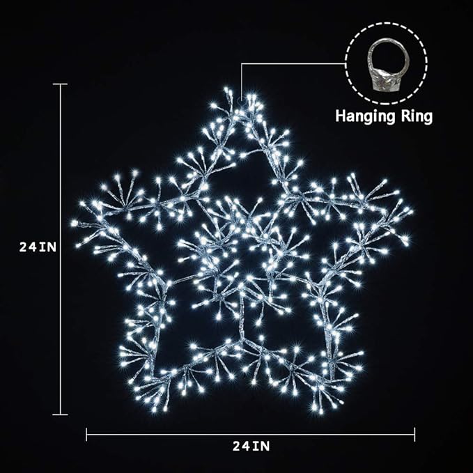 24IN & 36IN Star Light with Silver and Golden Finish in Cold and Warm White