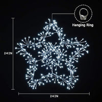 24IN & 36IN Star Light with Silver and Golden Finish in Cold and Warm White