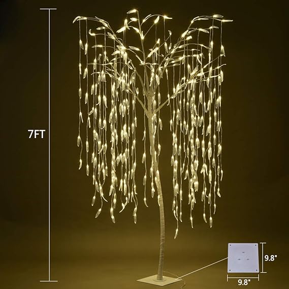 7ft Lighted Willow Tree, Warm White