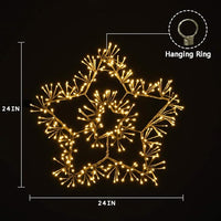 24IN & 36IN Star Light with Silver and Golden Finish in Cold and Warm White