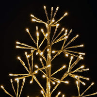 Artificial Christmas Tree Light with Silver and Golden Finish