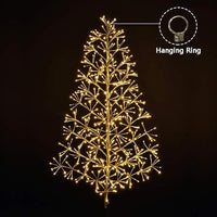 Artificial Christmas Tree Light with Silver and Golden Finish