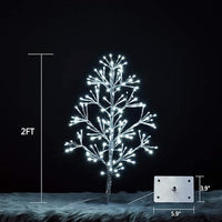 Artificial Christmas Tree Light with Silver and Golden Finish