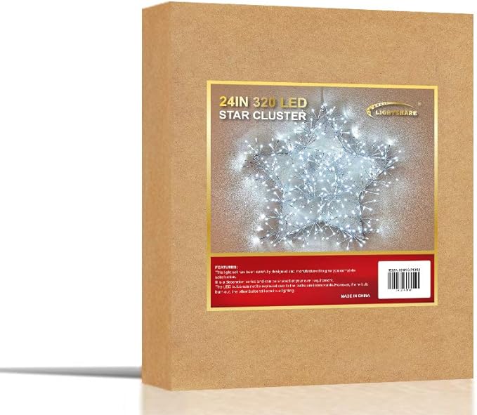 24IN Star Light, Cold White, Silver Finish, Pack of 2