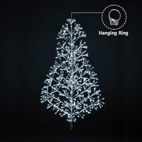 Artificial Christmas Tree Light with Silver and Golden Finish