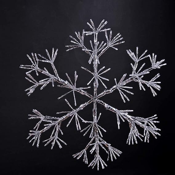 Warm White Snowflake Light - 24IN and 36IN Options Available