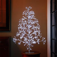 Artificial Christmas Tree Light with Silver and Golden Finish