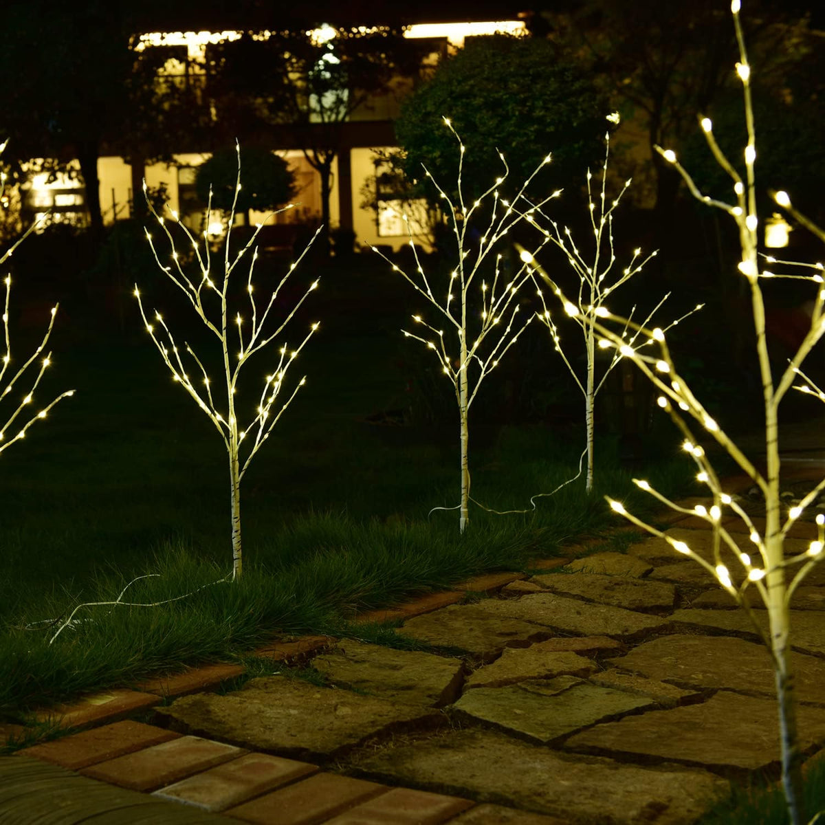 Lighted Artificial Birch Twigs - 32IN and 41IN Options Available
