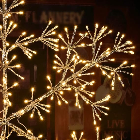 Warm White Snowflake Light - 24IN and 36IN Options Available