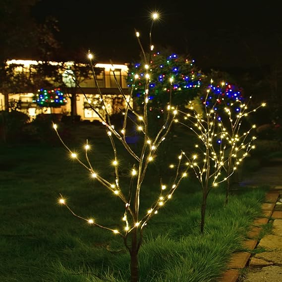 Lighted Artificial Birch Twigs - 32IN and 41IN Options Available