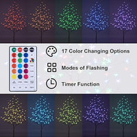 Lighted Cherry Blossom Tree - 5ft and 6.5ft Warm White and RGB Options