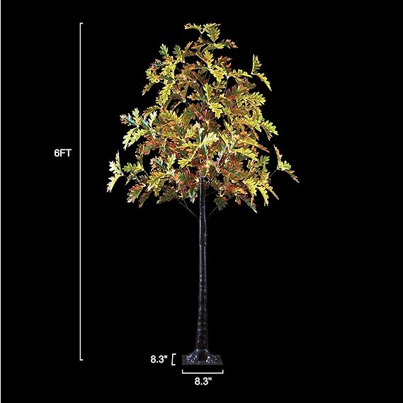 Lighted Oak Tree - Various Heights Available