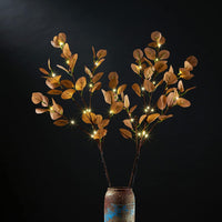 30IN Lighted Eucalyptus Twigs, Yellow