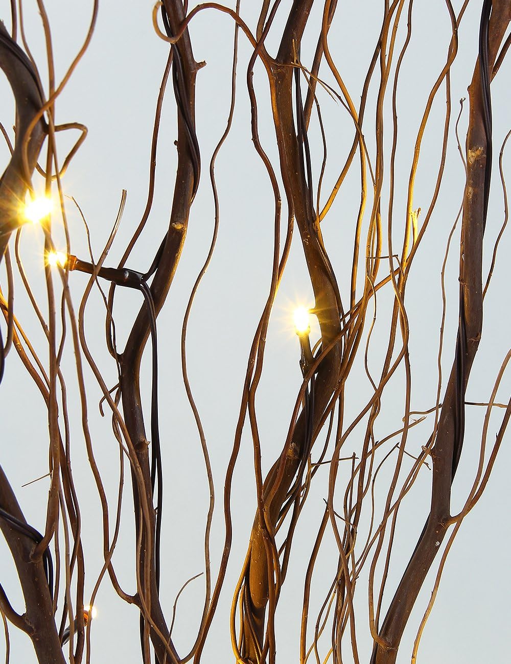 Lighted Natural Willow Twig Branch for Home Decoration, USB Plug-in and Battery Powered