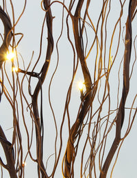 Lighted Natural Willow Twig Branch for Home Decoration, USB Plug-in and Battery Powered
