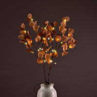 30IN Lighted Eucalyptus Twigs, Yellow