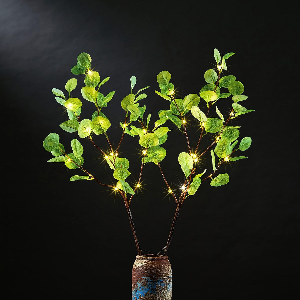 30IN Lighted Eucalyptus Twigs