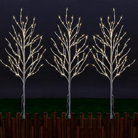 41IN Lighted Birch Twigs, Pack of 3