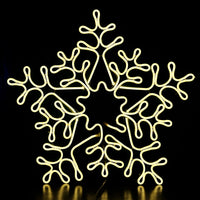 20IN Snowflake Neon Rope Light, Warm White