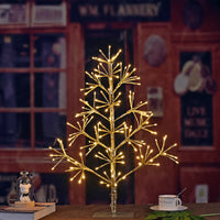 Artificial Christmas Tree Light with Silver and Golden Finish
