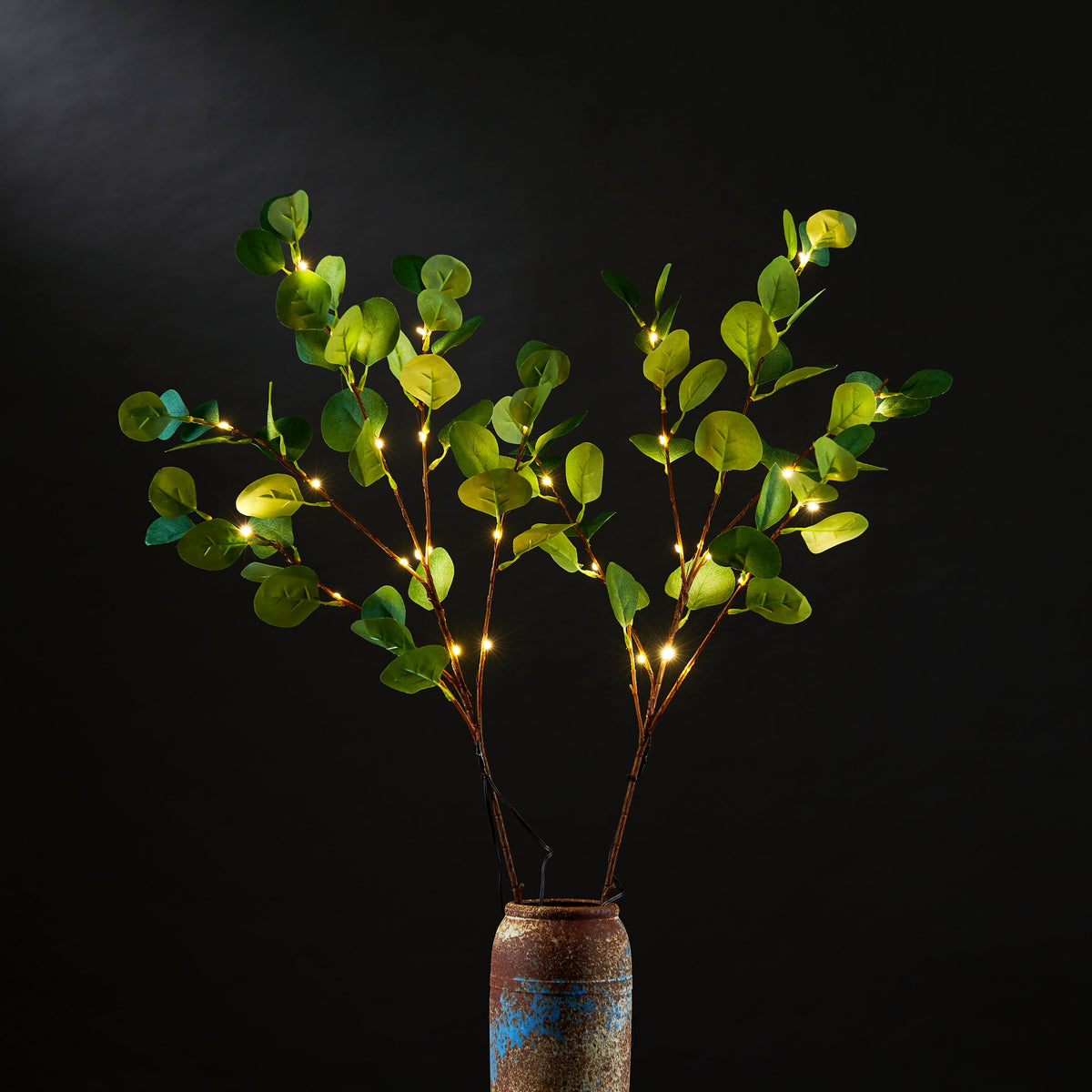 30IN Lighted Eucalyptus Twigs