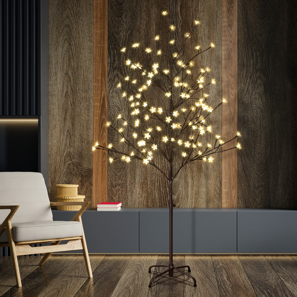 Lighted Cherry Blossom Tree - 5ft and 6.5ft Warm White and RGB Options