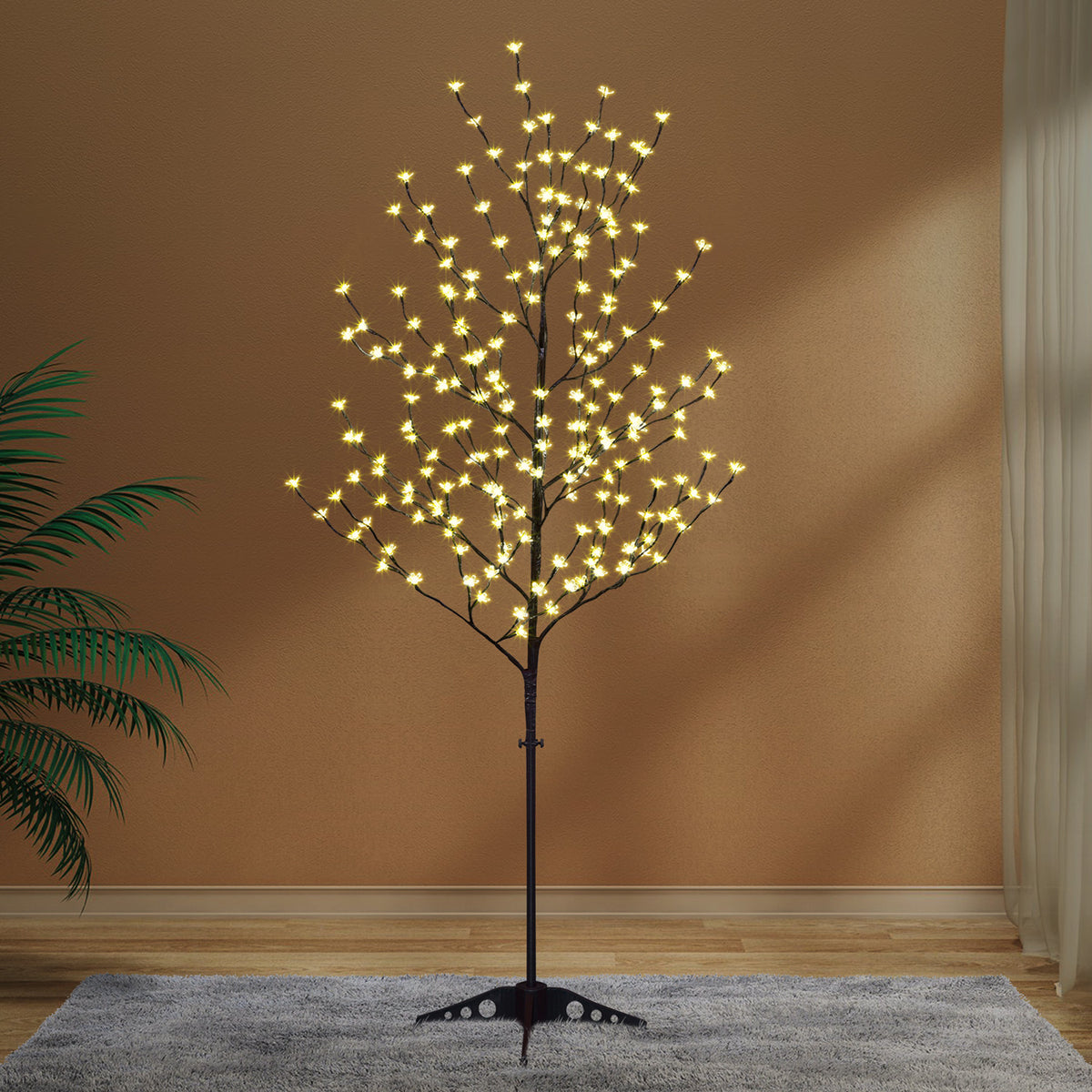 6.5ft Lighted Cherry Blossom Tree