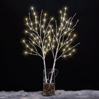 32IN Lighted Artificial Birch Twigs, Pack of 2