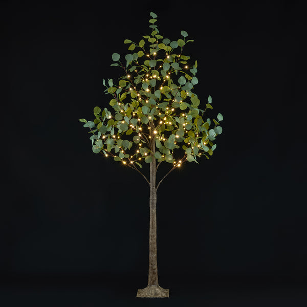 Lighted Eucalyptus Tree Lamp - Decorative Eucalyptus Tree Lights for Home Decor
