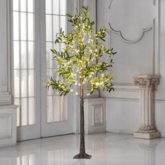 6FT Olive Tree with Fruit, Warm White LEDs, Indoor/Outdoor Decoration image 6