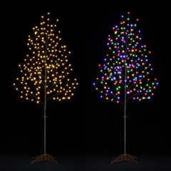 6.5FT Lighted Cherry Blossom Tree with 208 Multicolor LEDs, Indoor/Outdoor Holiday Decoration image 1