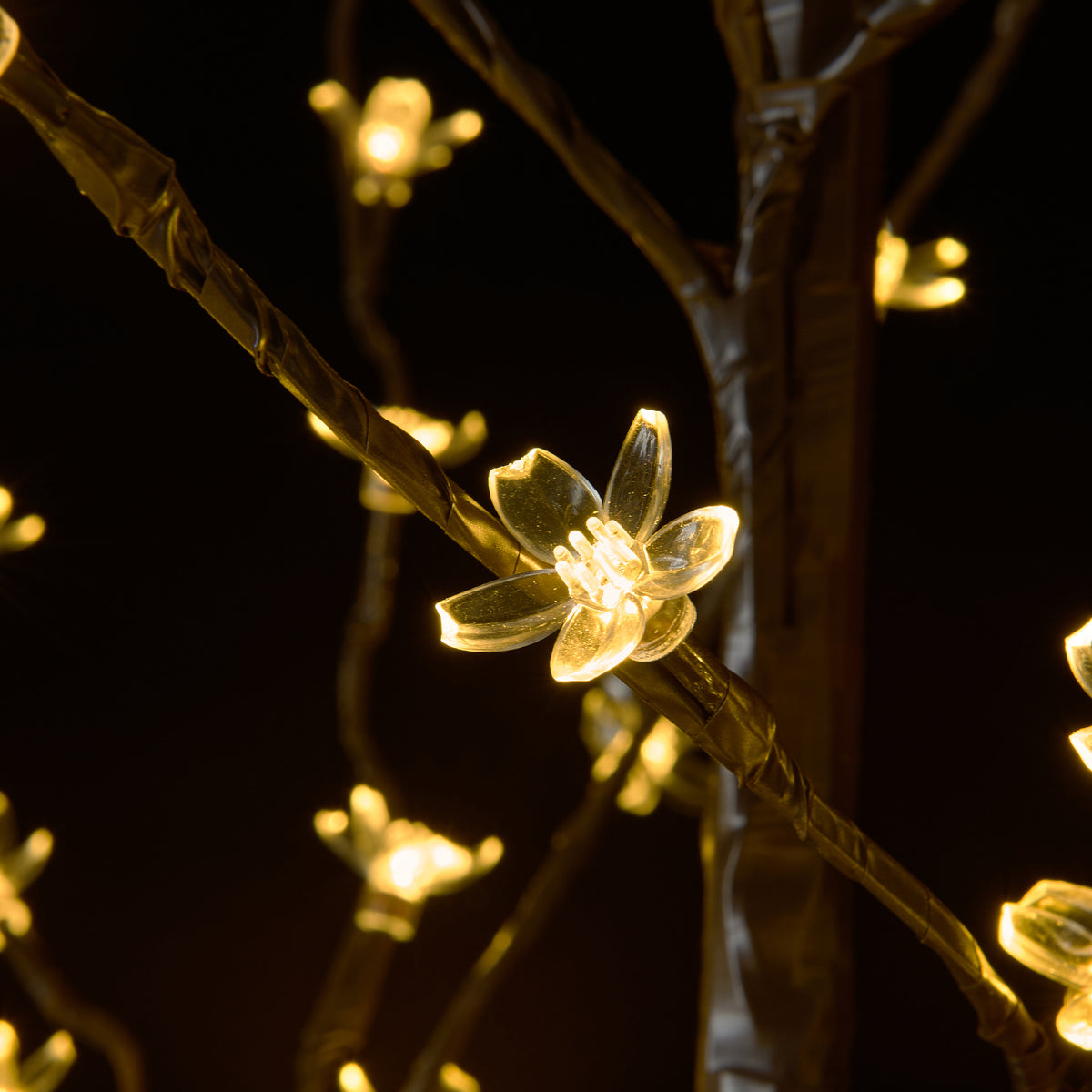 6.5FT Lighted Cherry Blossom Tree with 208 Multicolor LEDs, Indoor/Outdoor Holiday Decoration image 5