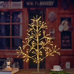 Artificial Christmas Tree Light with Silver and Golden Finish image 1