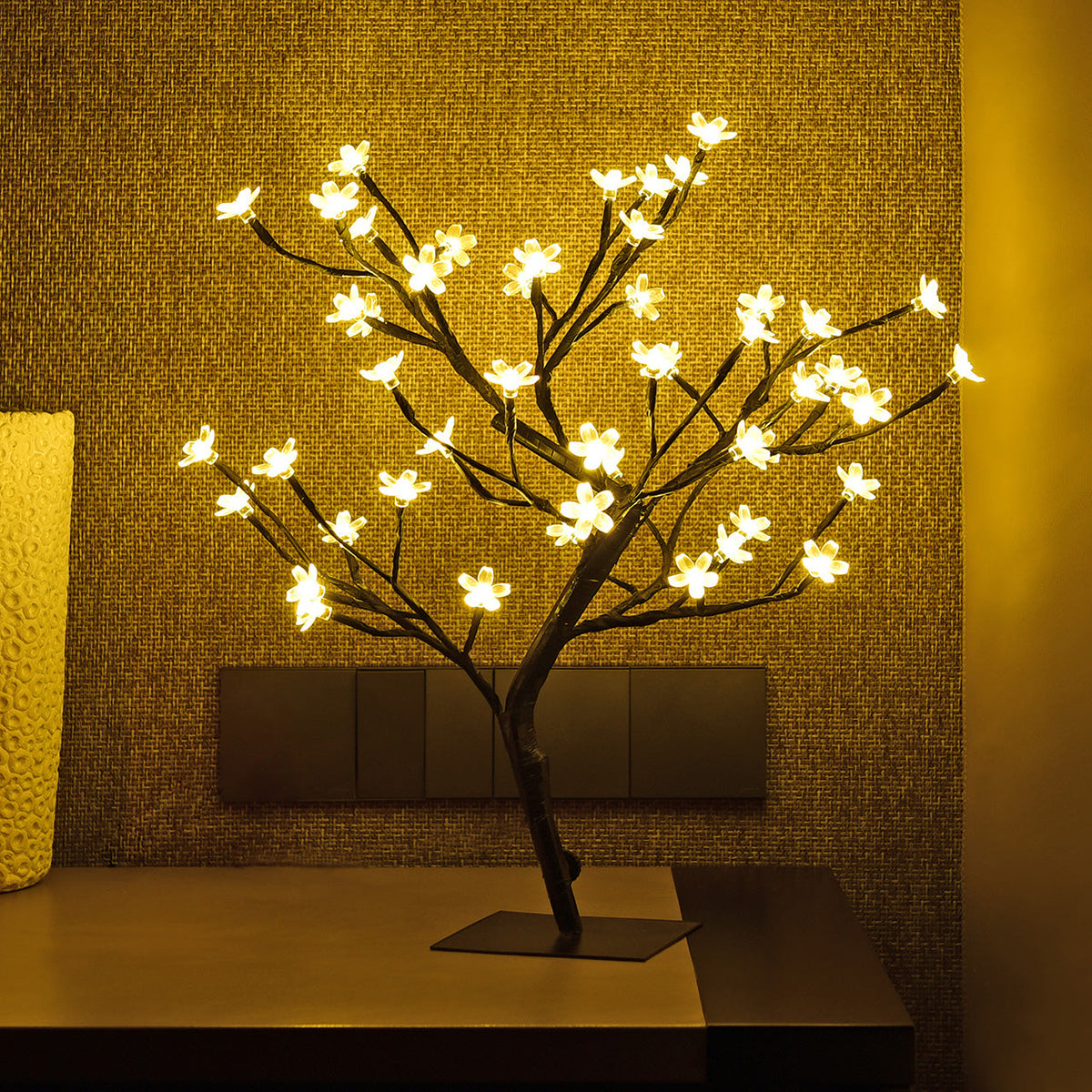 18IN Cherry Blossom Tree Lamp, RGB and Warm White Options image 7