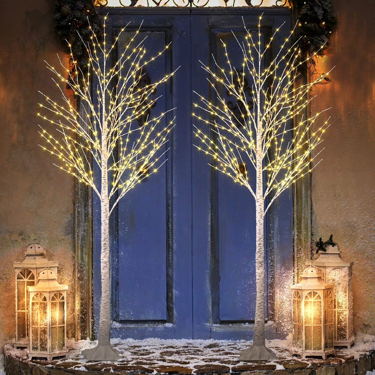 Lighted Birch Twig Tree with Fairy Lights image 4