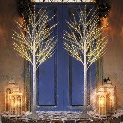 Lighted Birch Twig Tree with Fairy Lights image 4