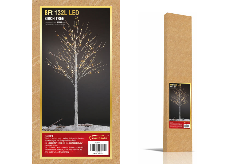 Birch Tree Lights Set for Christmas Decor, Weddings, and Gifts - Indoor & Outdoor Use