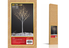 6FT Birch Tree Light with 72 Warm White LEDs, Elegant Home Decoration for Events and Holidays image 5
