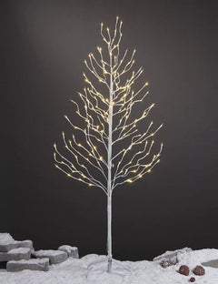 5FT White Star Light Tree with 200 Warm White LEDs, Indoor/Outdoor Christmas Decoration image 1