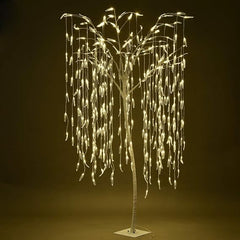 7ft Lighted Willow Tree, Warm White image 3