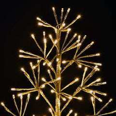 2FT Gold Finish Artificial Christmas Tree Light with Warm White LEDs, Indoor/Outdoor Holiday Decoration image 4