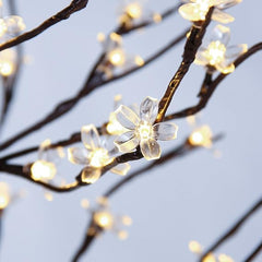 5FT Lighted Cherry Blossom Tree with 128 Warm White LEDs, Indoor/Outdoor Holiday Decoration image 7