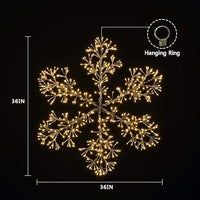 36IN Snowflake Light, Warm White