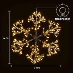 24IN Snowflake Light with Warm White LEDs image 6