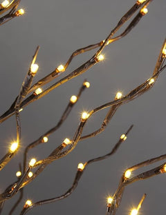 3FT Brown Star Light Tree with 112 Warm White LEDs, Indoor/Outdoor Christmas Decoration image 6