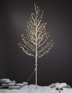 6FT White Star Light Tree with 240 Warm White LEDs, Indoor/Outdoor Christmas Decoration image 1