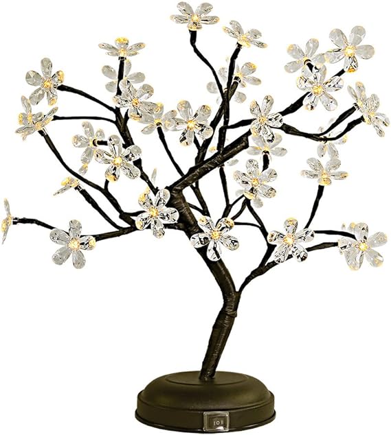 18IN Lighted Cherry Blossom Tree Lamp image 5