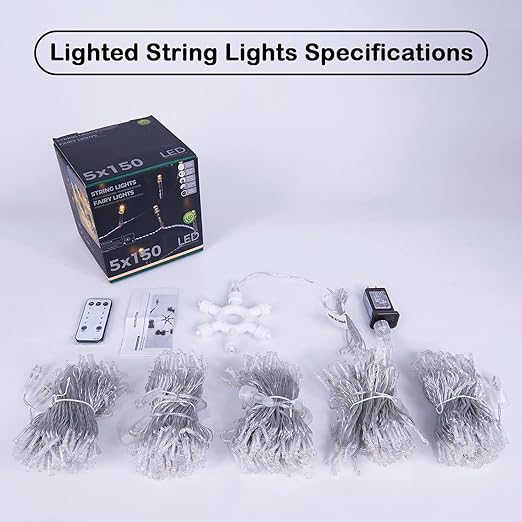 LED Christmas String Lights with Timer Remote & Modes image 10