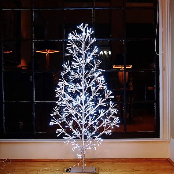Artificial Christmas Tree Light with Silver and Golden Finish image 1